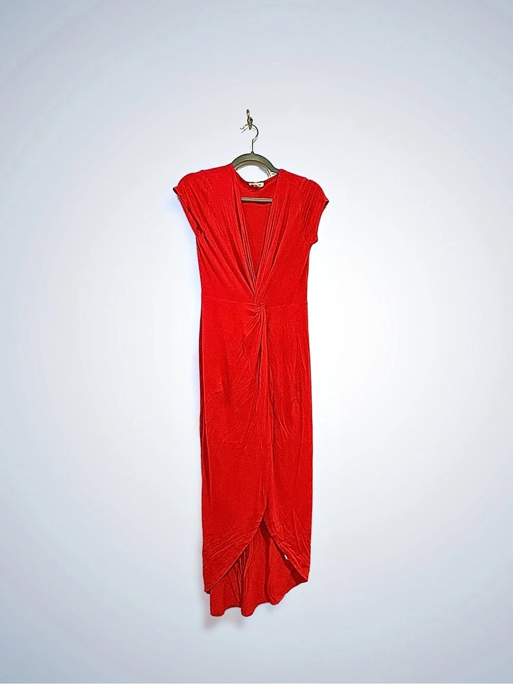 Rola Coster Red Draped Maxi Dress Like New